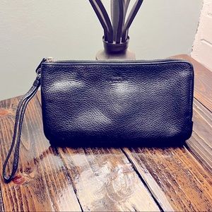 Black Coach wristlet.